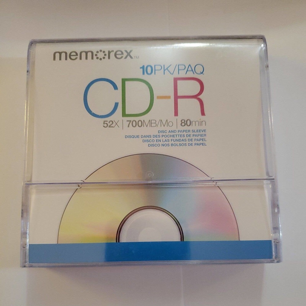 NEW Memorex High Speed CD-R 10 Pack Discs 52x700MB 80 Minutes Sealed